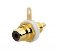 Разъём RCA/CINCH (колокольчик/тюльпан), диапазон от 20 Гц до 20 кГц, цвет черный ABB Разъём RCA/CINCH (колокольчик/тюльпан), диапазон от 20 Гц до 20 кГц, цвет черный ABB