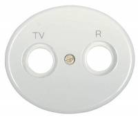 Накладка для TV-R розетки, серия TACTO, цвет альпийский белый ABB Накладка для TV-R розетки, серия TACTO, цвет альпийский белый ABB