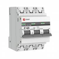 Автоматический выключатель 3P 10А (C) 6кА ВА 47-63 EKF PROxima mcb4763-6-3-10C-pro mcb4763-6-3-10C-pro