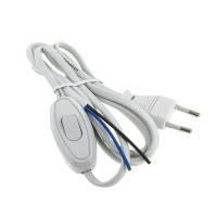Шнур для бра с проходным выключателем 1,7м белый ШВВП 2х0,75 PROxima EKF Electrotechnica Шнур для бра с проходным выключателем 1,7м белый ШВВП 2х0,75 PROxima EKF Electrotechnica