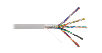 Кабель NIKOLAN U/UTP 25 пар, Кат.5 (Класс D), 100МГц, одножильный, BC (чистая медь), 24AWG (0,50мм), внутренний, PVC нг(А), серый, 305м - гарантия: 1 год