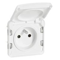 Розетка Plexo 2К+З, французский стандарт 16А, белая Legrand Розетка Plexo 2К+З, французский стандарт 16А, белая Legrand
