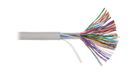 Кабель NIKOLAN U/UTP 50 пар, Кат.3 (Класс C), 16МГц, одножильный, BC (чистая медь), 26AWG (0,405мм), внутренний, PVC нг(А), серый, 305м - гарантия: 1 год