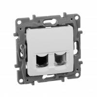 Розетка RJ11+RJ45 5е UTP белая Legrand Розетка RJ11+RJ45 5е UTP белая Legrand