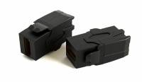 Вставка формата Keystone Jack с проходным адаптером HDMI (Type A), 90 градусов, ROHS, черная Вставка формата Keystone Jack с проходным адаптером HDMI (Type A), 90 градусов, ROHS, черная
