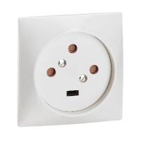 Розетка силовая 3К+З 20А на винтах Legrand Розетка силовая 3К+З 20А на винтах Legrand