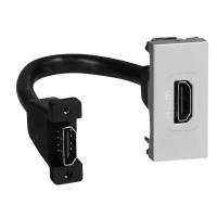 Розетка HDMI со шнуром алюминий MSC Legrand Розетка HDMI со шнуром алюминий MSC Legrand