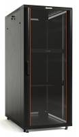 Шкаф напольный 19-дюймовый, 42U, 2055x800х1000 мм (ВхШхГ), передняя стеклянная дверь со стальными перфорированными боковинами, задняя дверь сплошная, ручка с замком, крыша нового типа, цвет черный (RAL 9004), (разобранный) Шкаф напольный 19-дюймовый, 42U, 2055x800х1000 мм (ВхШхГ), передняя стеклянная дверь со стальными перфорированными боковинами, задняя дверь сплошная, ручка с замком, крыша нового типа, цвет черный (RAL 9004), (разобранный)