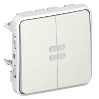 Переключатель Plexo с подсветкой 10A белый Legrand Переключатель Plexo с подсветкой 10A белый Legrand