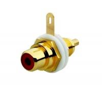 Разъём RCA/CINCH (колокольчик/тюльпан), диапазон от 20 Гц до 20 кГц, цвет красный ABB Разъём RCA/CINCH (колокольчик/тюльпан), диапазон от 20 Гц до 20 кГц, цвет красный ABB
