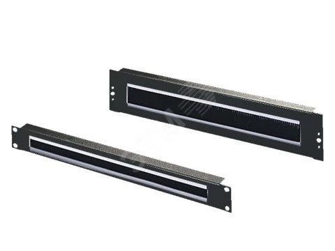 Панель ввода кабеля щёточная 19" 1U