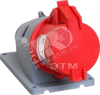 Розетка стационарная ССИ-124 32А-6ч/380-415В 3Р+РЕ IP44 MAGNUM ИЭК