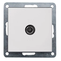 Накладка розетки TV  (белый) FLAT