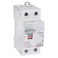 Двухполюсное устройство защитного отключения DX3 2П 63А 300мА-A-S
