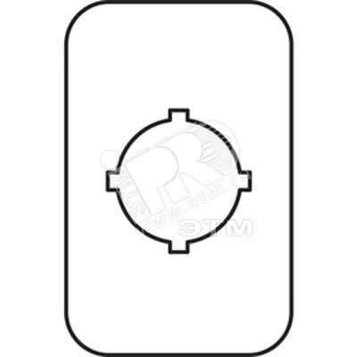 Шильдик MA6-1019 (Emergency Stop) для пластиковых кнопочных постов