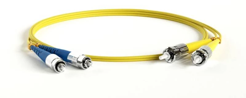 Патч-корд волоконно-оптический (шнур) SM 9/125 (OS2), ST/UPC-FC/UPC, 2.0 мм, duplex, LSZH, 10 м Hyperline
