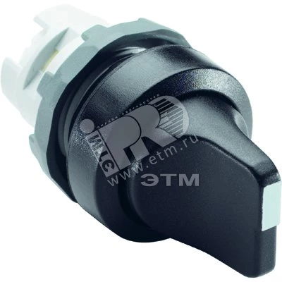 Переключатель M3SS1-10B (короткая ручка) черный 3-х позиционный без подсветки (только корпус) с фиксацией