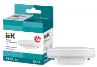 Лампа светодиодная ECO T75 таблетка 12Вт 230В 4000К GX53 IEK
