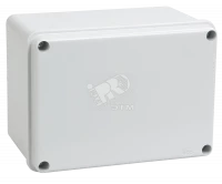 Коробка КМ41261 распаячная для о/п 150х110х85 мм IP44 (RAL7035, гладкие стенки)