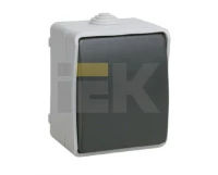ВС20-1-0-ФСр Выключатель одноклавишный для открытой установки ФОРС IP54 IEK