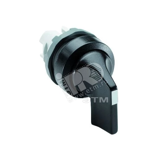 Переключатель M2SS4-20B (длинная ручка) черный 2-х позиционный без подсветки (только корпус) 45 град, с фиксацией
