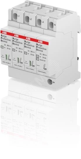 Ограничитель импульсных перенапряжений УЗИП OVR T2 3N 40-350 P QS ABB 2CTB803983R1100