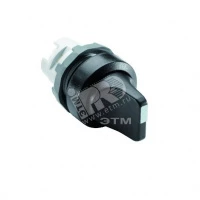 Переключатель M3SS7-20B (короткая ручка) черный 3-х позиционный б ез подсветки (только корпус) с возвратом в среднее положение