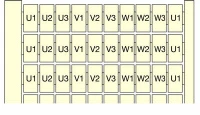 Маркировка RC610 10x(U1-U3-V1-V3-W1-W3) ,