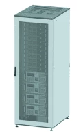 Напольный шкаф 38U Ш600хГ800 две перфорированые двери, крыша укомплектована вводом и заглушками