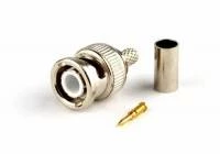 Разъем BNC для кабеля RG-58, обжимной Hyperline