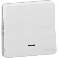 MUREVA S, ПЕРЕКЛЮЧАТЕЛЬ с подсветкой, механизм, БЕЛЫЙ, IP55