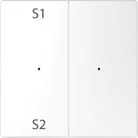 D-Life PlusLink КЛАВИША 2-ная с S1/S2, пусто, БЕЛ. ЛОТОС, SD