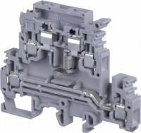 Клемма M4/8,D2,SFLJ 4мм,кв, двухуровневый держатель предохранителя с неон, индикатором сгор, предохран, 110-220В