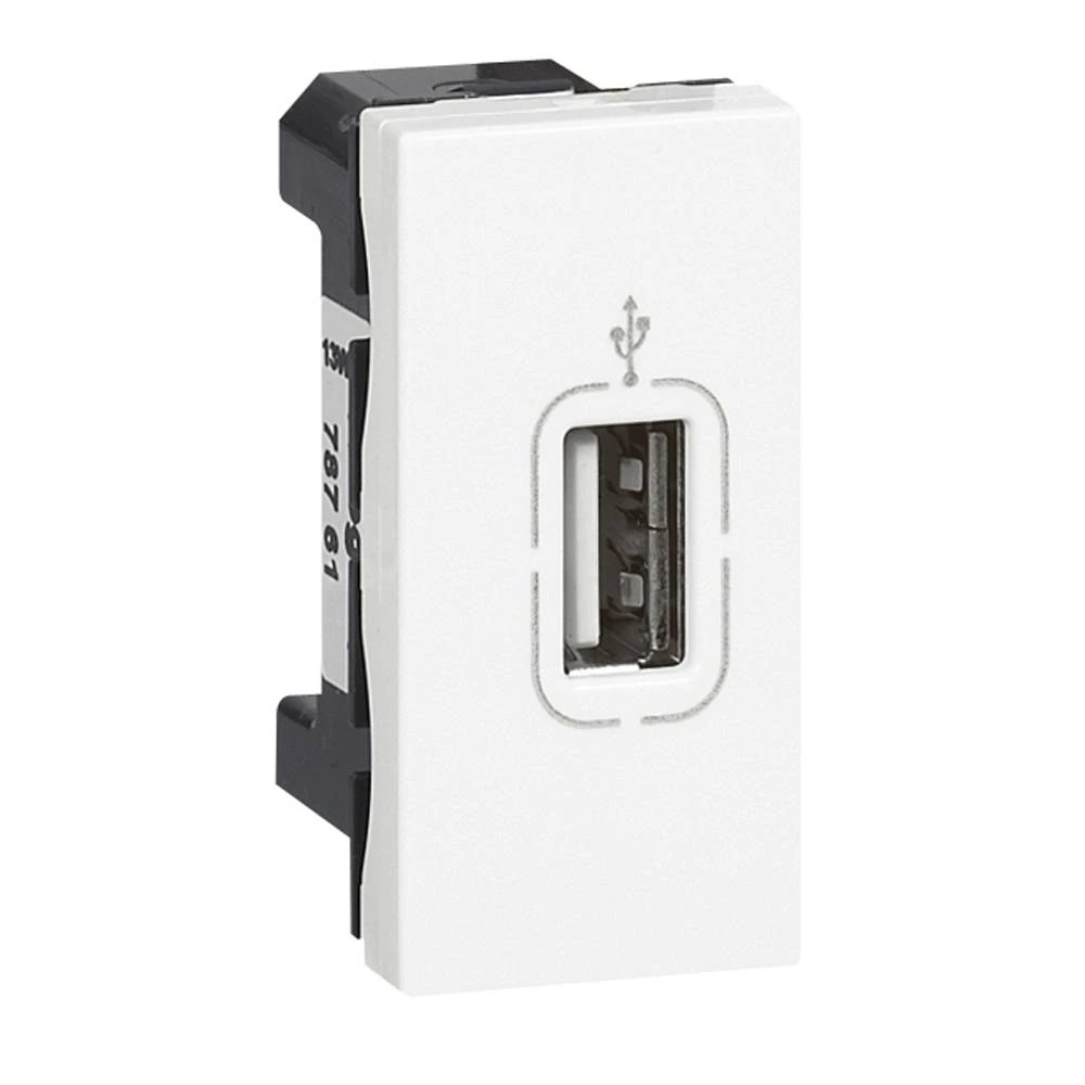 Mosaic розетка USB 1М бел