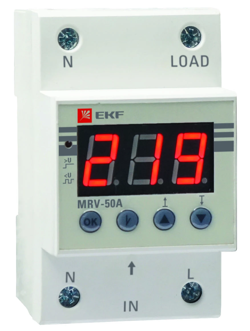 Реле напряжения с дисплеем MRV 50A EKF PROxima