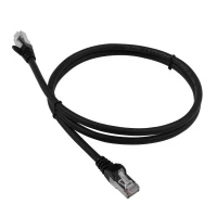 Патч-корд LANMASTER LSZH FTP кат.6, 1.5 м, черный