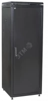 ITK Шкаф сетевой 19" LINEA N 47U 600х1000 мм металлические двери черный
