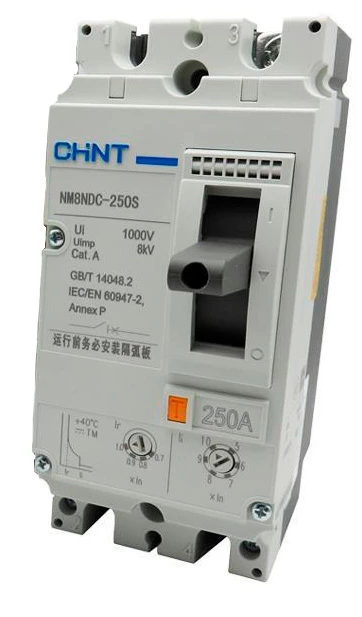 Авт. выкл. NM8NDC-125Q TM 2P 63А 70кА с рег. термомаг. расцепителем (R)(CHINT)