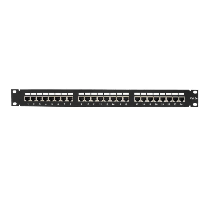 Патч-панель 19", 24хRJ-45, FTP, Cat.5e, 1U