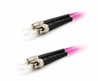 Патч-корд оптический LANMASTER, дуплексный, ST/PC-ST/PC, OM4, LSZH, 20 м