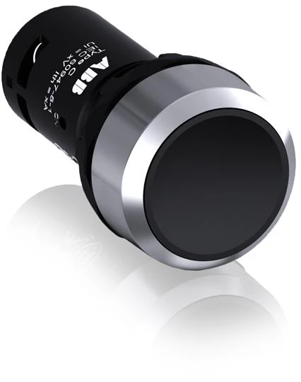 Кнопка CP1-30B-11 черная без фиксации 1НО+1HЗ