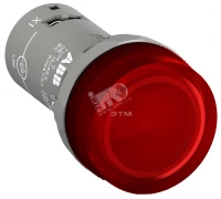 Лампа CL2-515R красная со встроенным светодиодом 110-130В DC