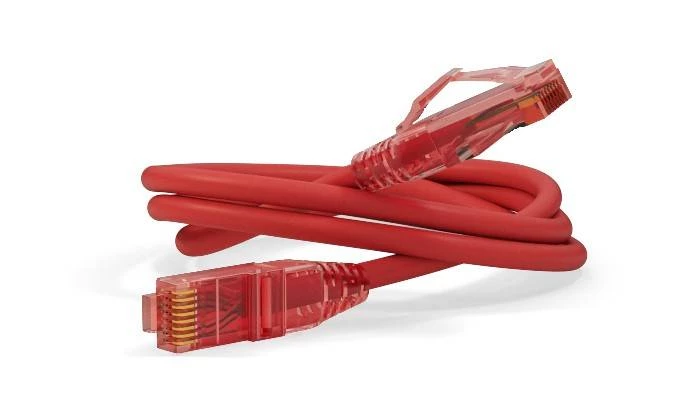 Патч-корд U/UTP, Cat.5е, LSZH, 15 м, красный Hyperline
