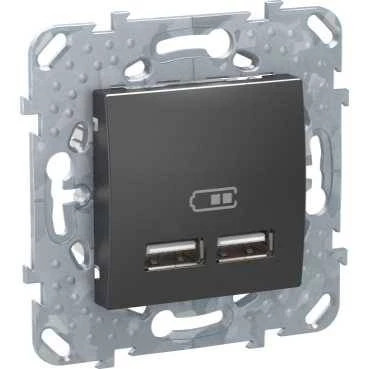 2 USB зарядное устройство 2.1А, граф