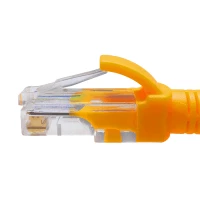 Патч-корд SUPRLAN U/UTP Cat.5e 4x2 26AWG (7x0.16mm) Cu PVC желтый 0,5м 10-0121 10-0121