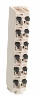 КЛЕММНЫЕ КОЛОДКИ-16 КОНТАКТОВ-24В= БЕЛЫЙ