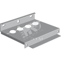 Фланец OEZXP34R, 400x330(фланец3) с круглыми отверстиями для руб ильников в металлическом боксе