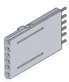 Адаптер для вторичных цепей втычного/выкатного выключателя ADP 5pin SOR/UVR RC T4-T5-T6 P/W при использовании реле отключения/минимального напряжения