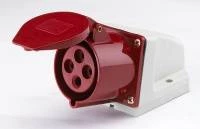 Розетка накладная стационарная 134 3Р+РЕ 63А 380В IP67 РС-102 DEK