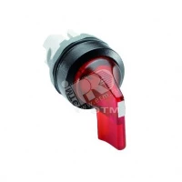 Переключатель M2SS5-21R (длинная ручка) красный 2-х позиционный с подсветкой (только корпус) 90# с фиксацией